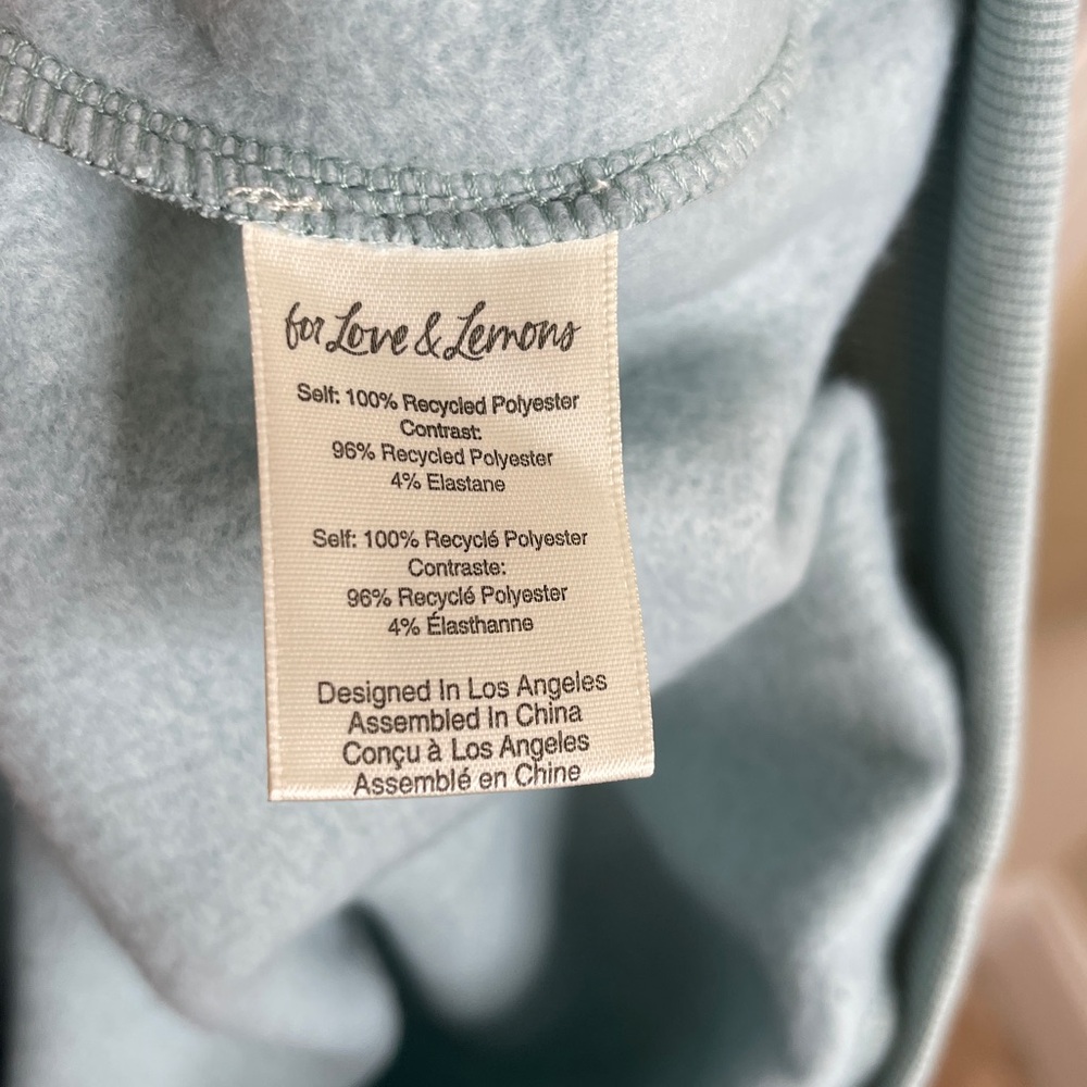For Love And Lemons Light Blue Hoodie - Picture 10 of 11